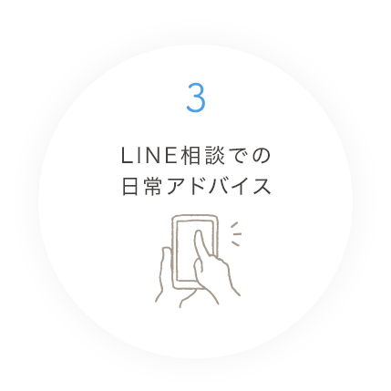 3.LINE相談での日常アドバイス